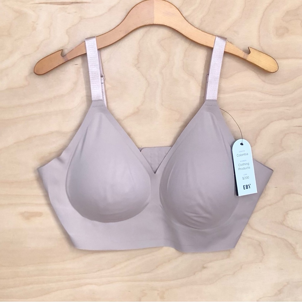 EBY Seamless Nude Wireless Neutral Bra NWT Comfort womens XLDD.